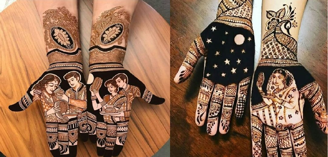 Karwa Chauth Mehndi Design PHOTOS: करवा चौथ पर हाथों पर लगाएं लेटेस्ट  डिजाइन के मेहंदी