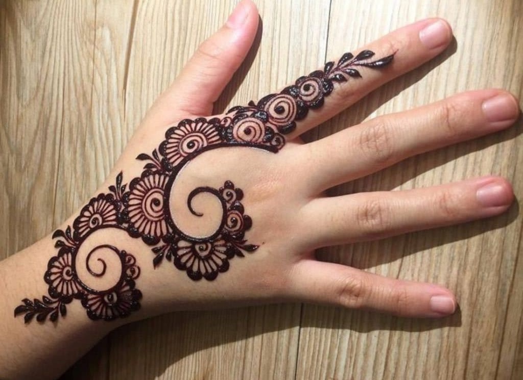 Indo Western Mehndi Design Images Pictures (Ideas) | Latest simple mehndi  designs, Mehndi designs, Bridal mehendi designs wedding