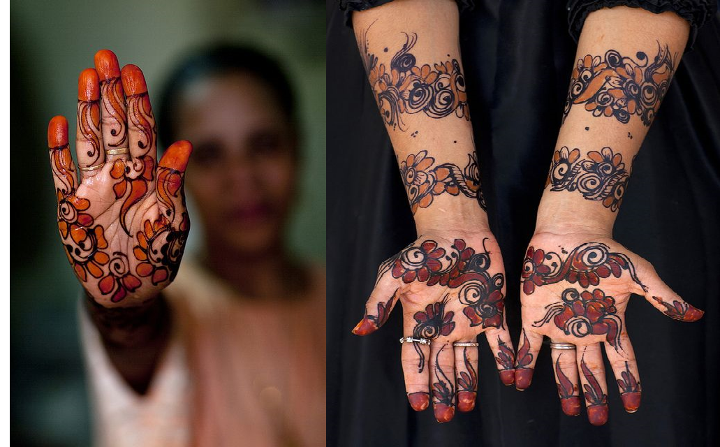 Latest Mehandi Art For Brides With Studded Stones 2012